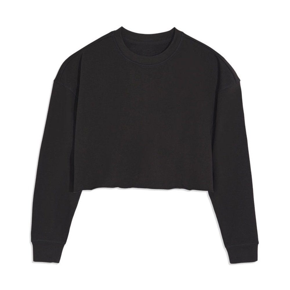 WeWoreWhat - Cropped Sweatshirt - Black - S